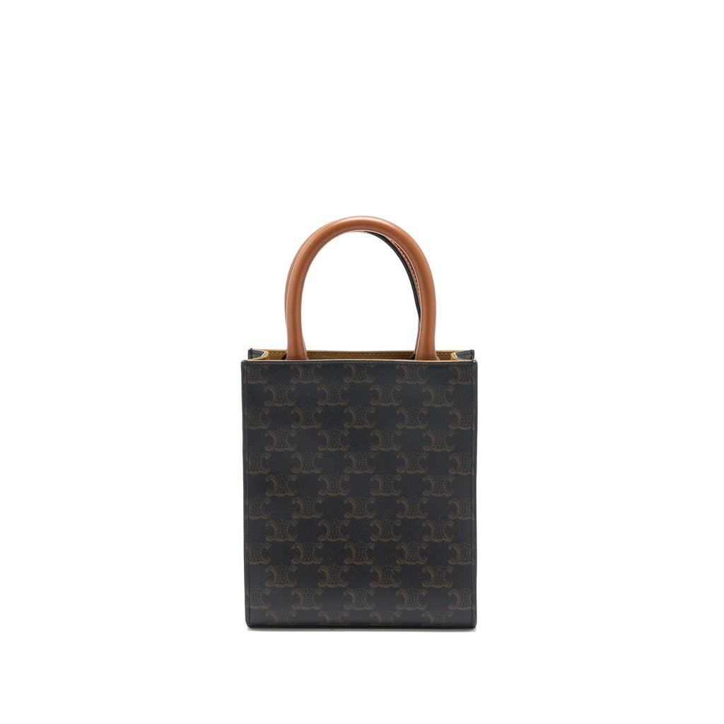 CELINE MINI VERTICAL CABAS TRIOMPHE CANVAS GHW
