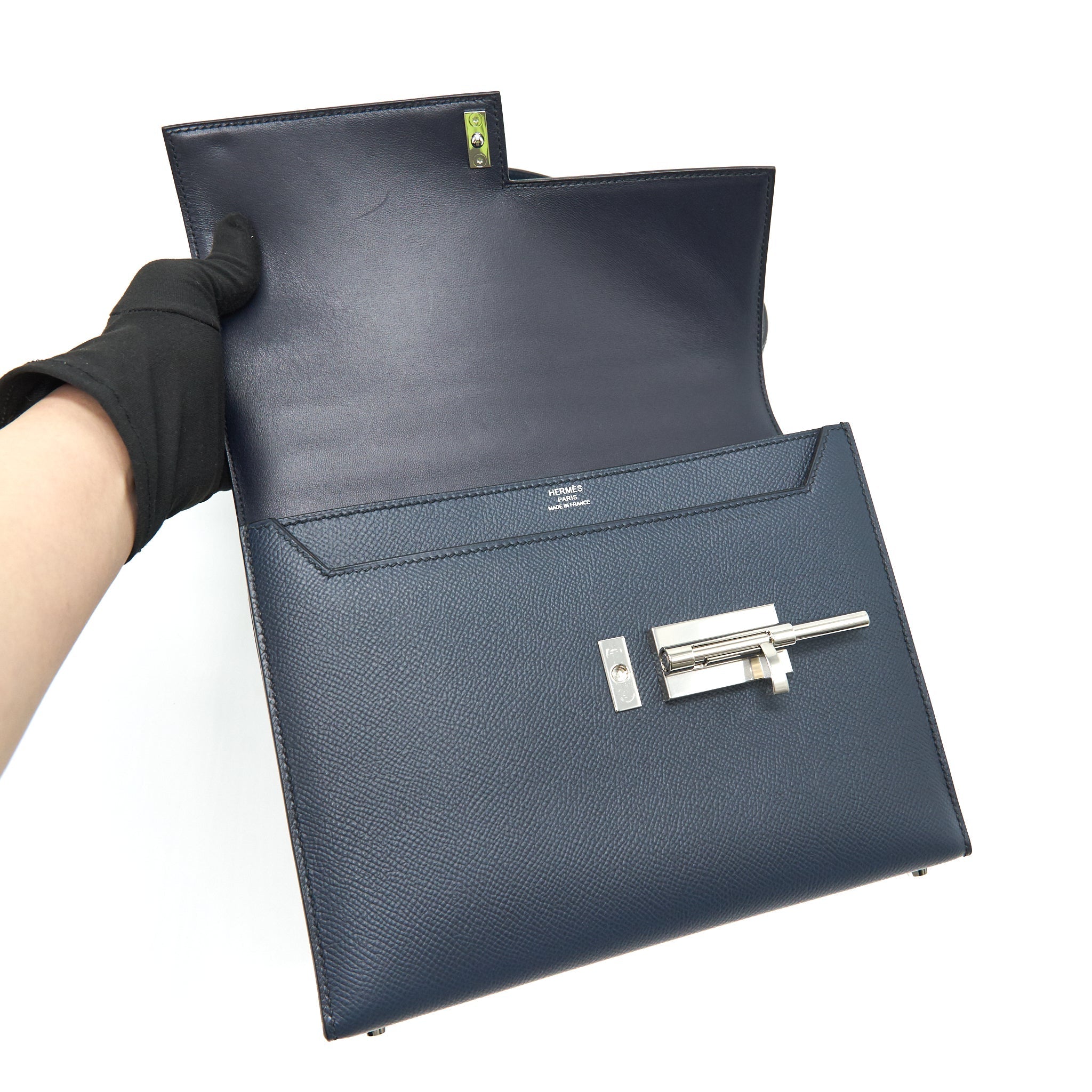 HERMES EPSOM VERROU 21 DARK BLUE