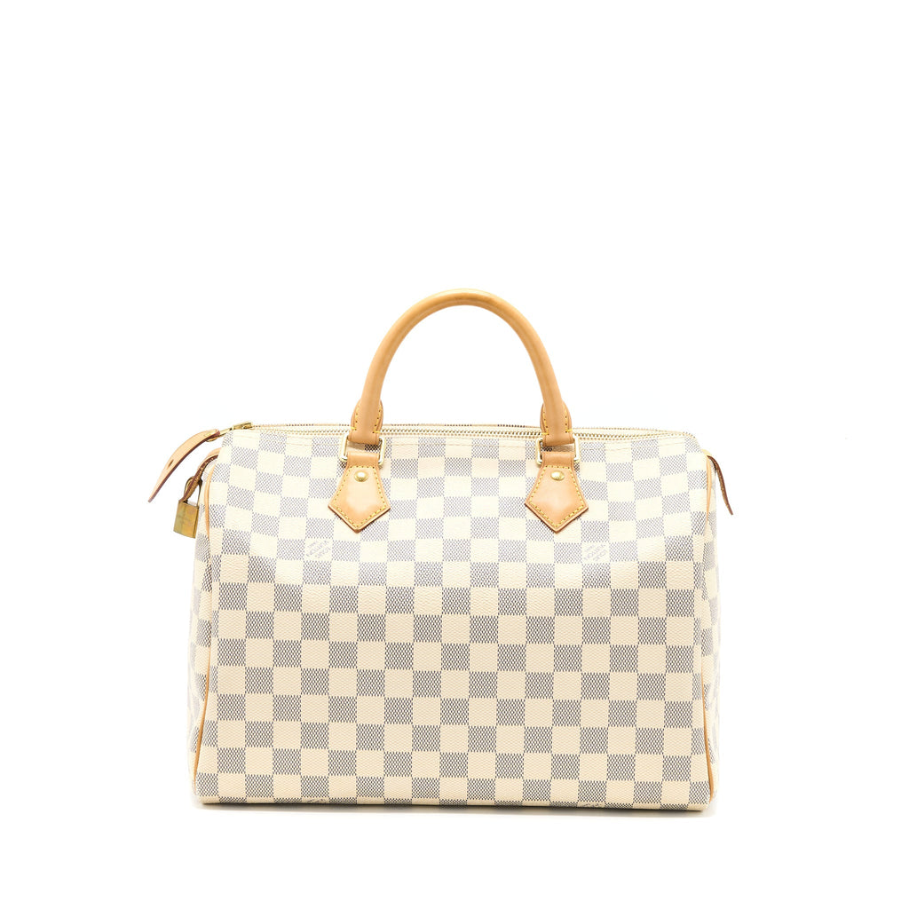 LOUIS VUITTON SPEEDY 30 DAMIER AZUR CANVAS GHW