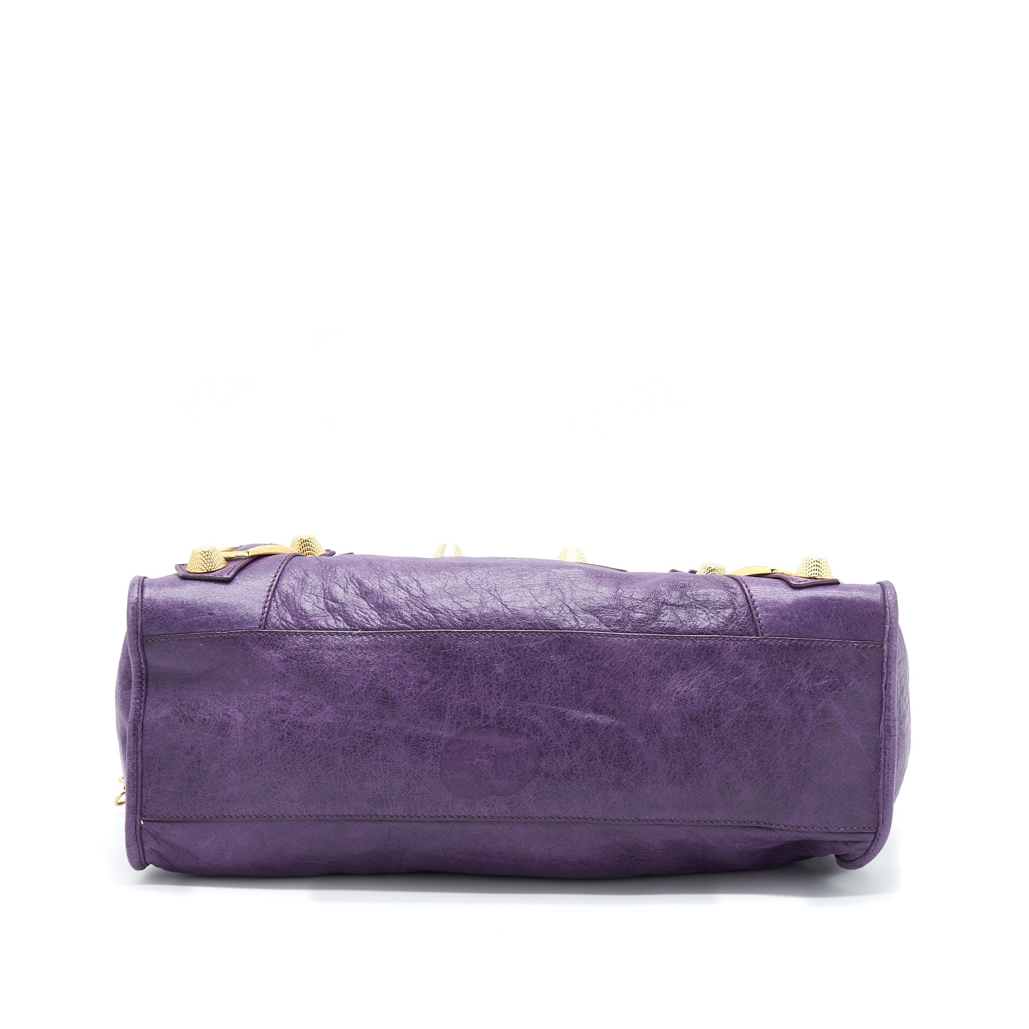 BALENCIAGA GIANT CITY BAG PURPLE GHW