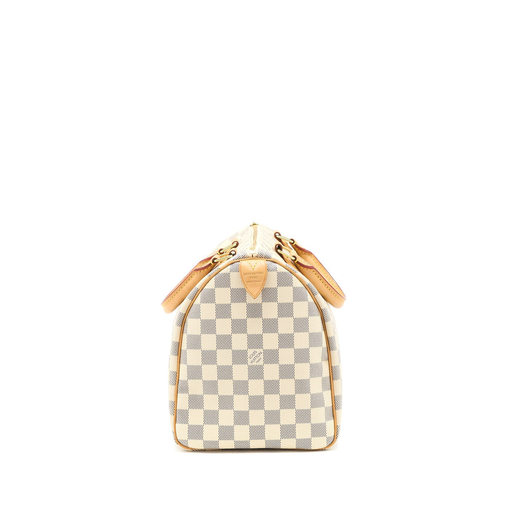 LOUIS VUITTON SPEEDY 30 DAMIER AZUR CANVAS GHW
