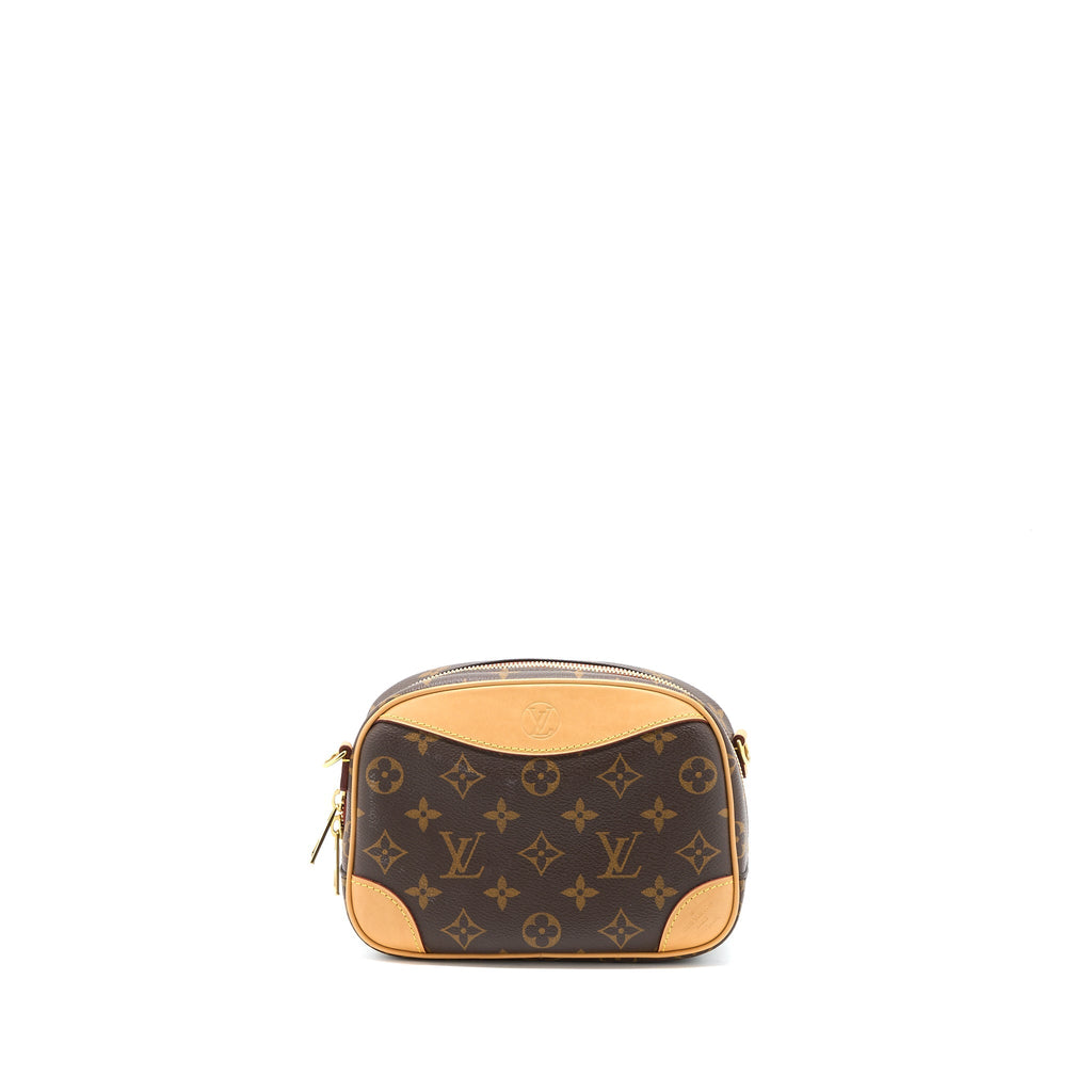 LOUIS VUITTON MINI DEAUVILLE SHOULDER BAG MONOGRAM CANVAS GHW