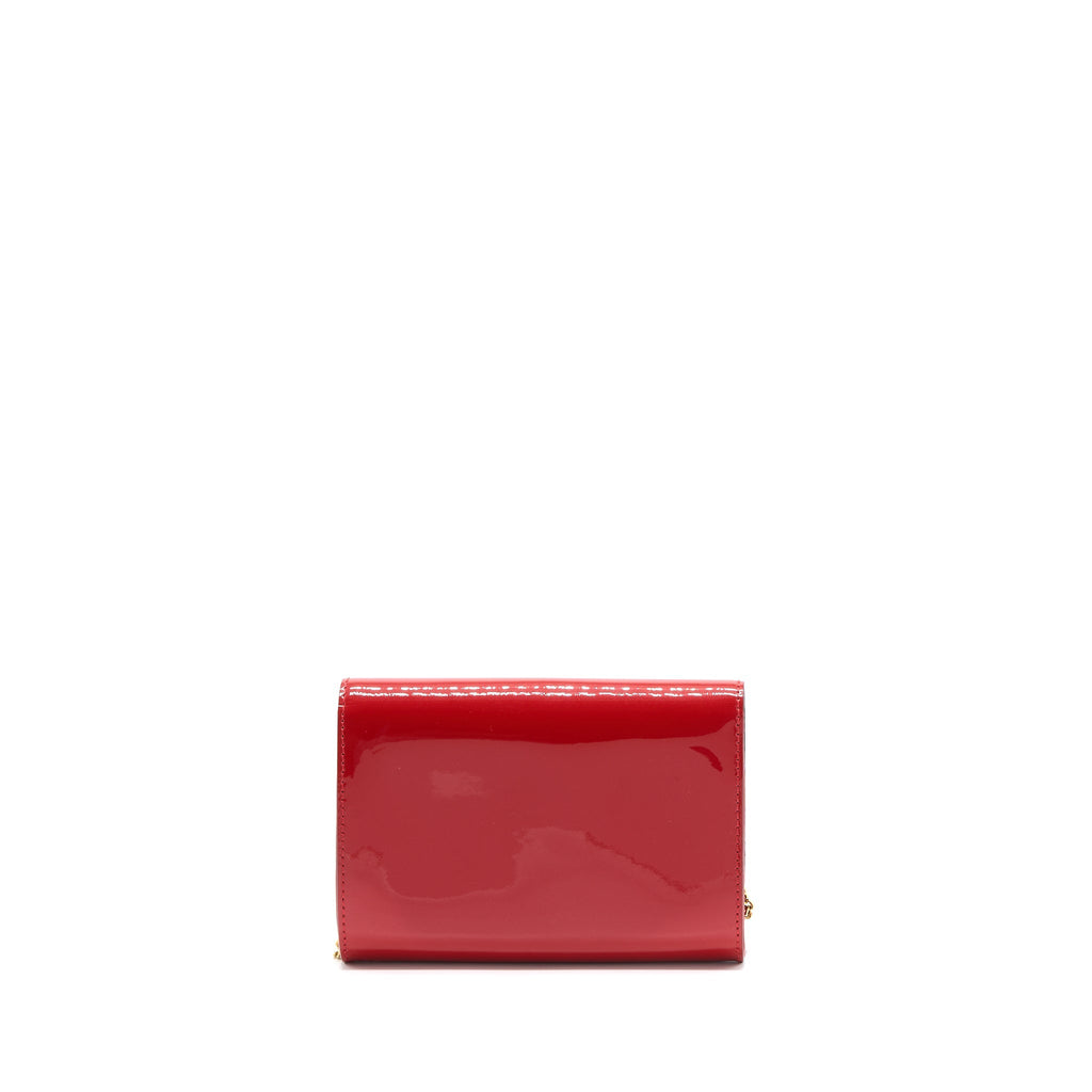 LOUIS VUITTON LOUIS CHAIN BAG PATENT RED GHW