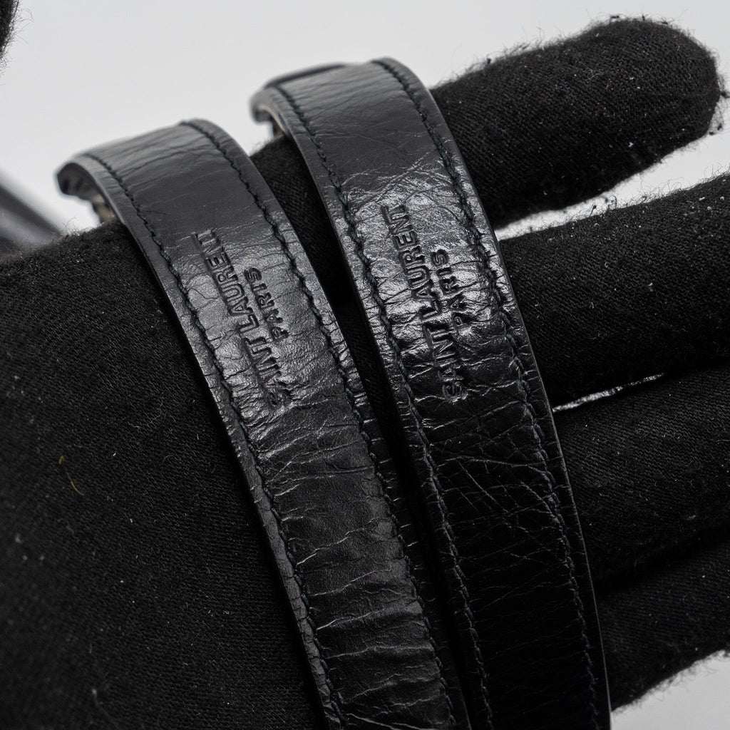 SAINT LAURENT NIKI BABY CALFSKIN BLACK RUTHENIUM HARDWARE