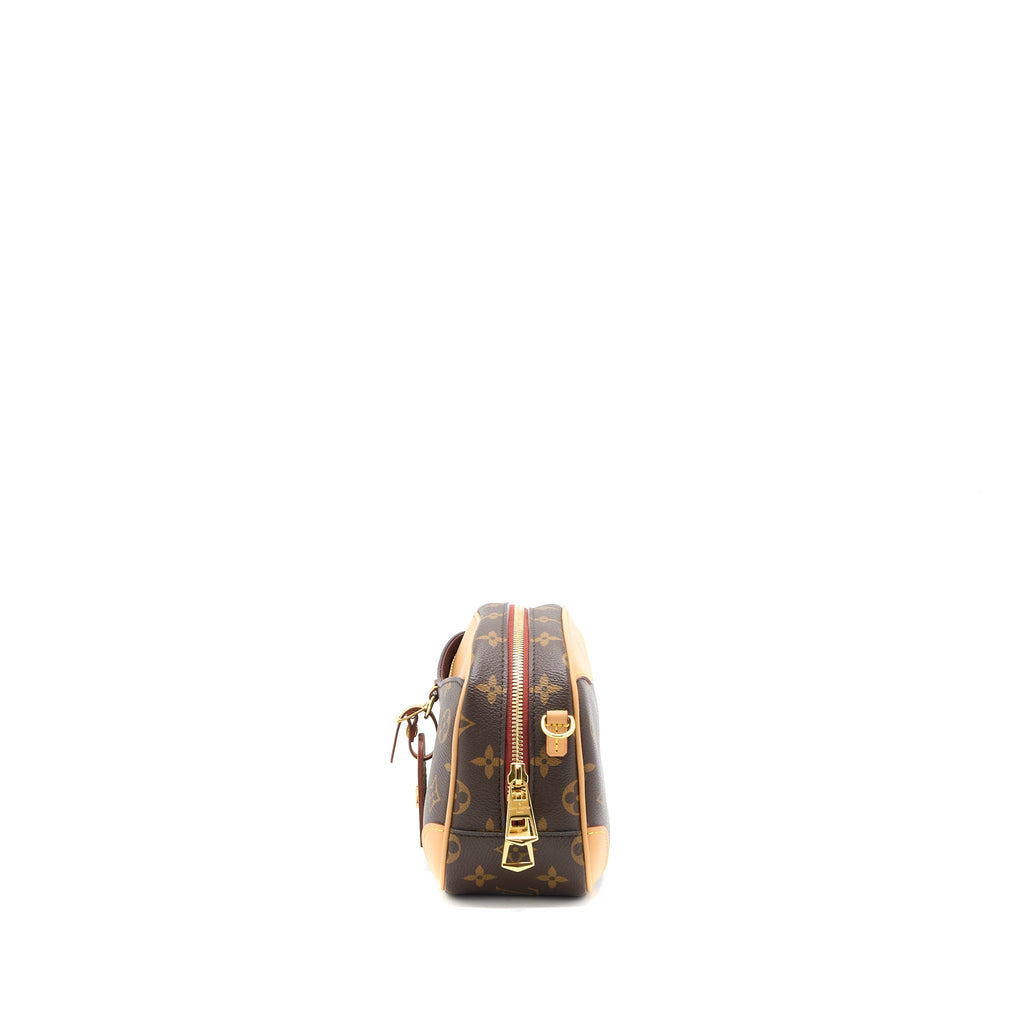 LOUIS VUITTON MINI DEAUVILLE SHOULDER BAG MONOGRAM CANVAS GHW