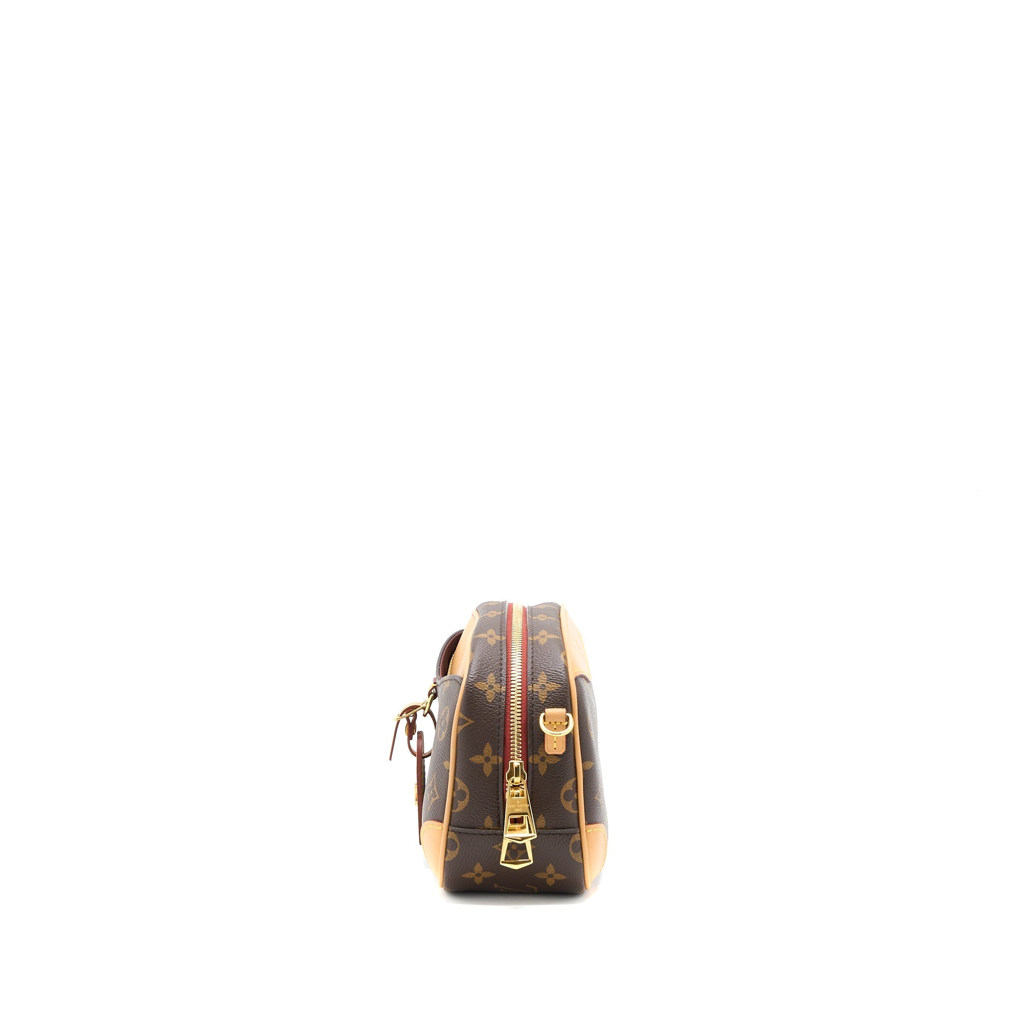 LOUIS VUITTON MINI DEAUVILLE SHOULDER BAG MONOGRAM CANVAS GHW