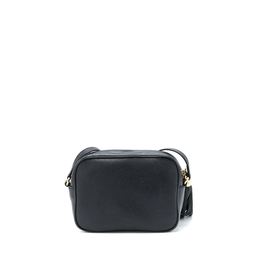 GUCCI SOHO DISCO CAMERA BAG CALFSKIN BLACK LGHW