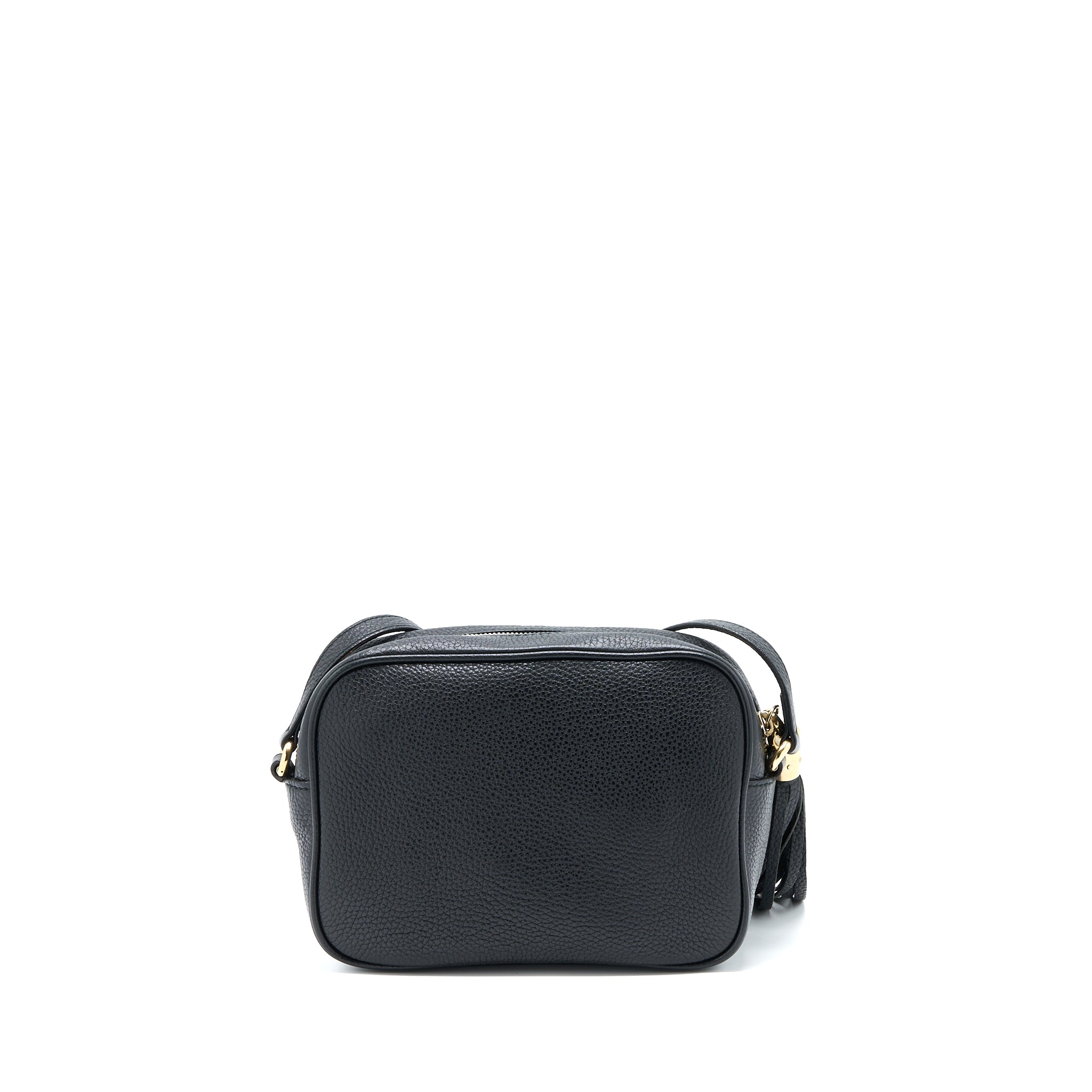 GUCCI SOHO DISCO CAMERA BAG CALFSKIN BLACK LGHW