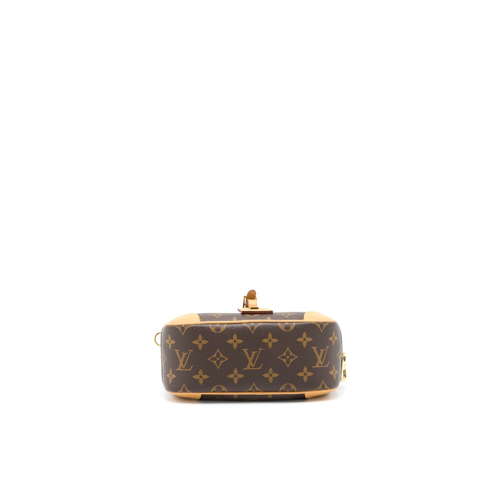 LOUIS VUITTON MINI DEAUVILLE SHOULDER BAG MONOGRAM CANVAS GHW