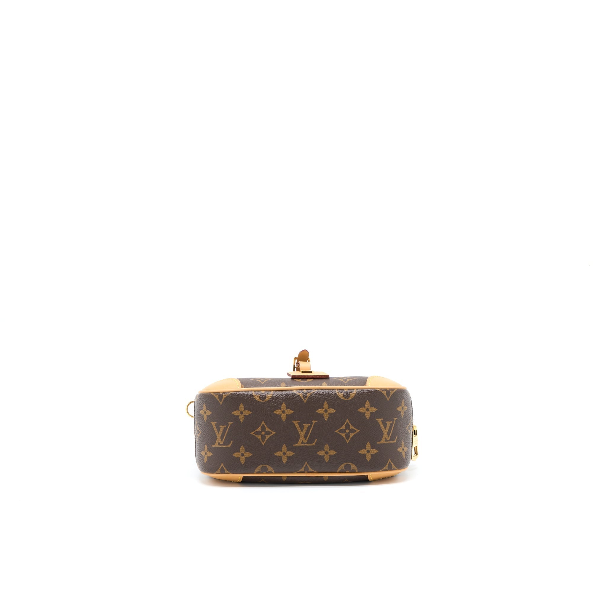 LOUIS VUITTON MINI DEAUVILLE SHOULDER BAG MONOGRAM CANVAS GHW