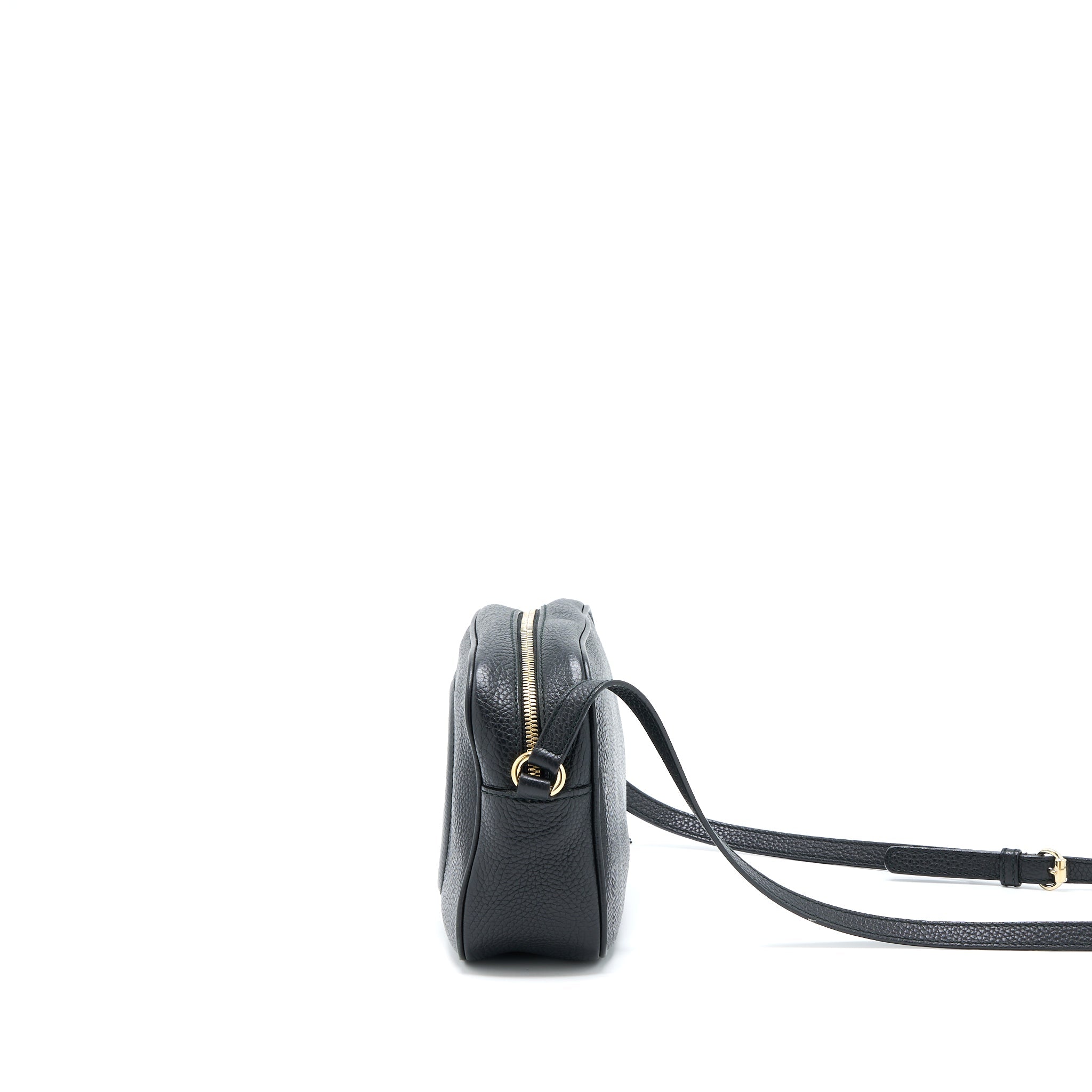 GUCCI SOHO DISCO CAMERA BAG CALFSKIN BLACK LGHW