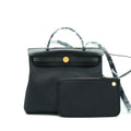HERMES HERBAG 31 ZIP BAG BLACK GHW