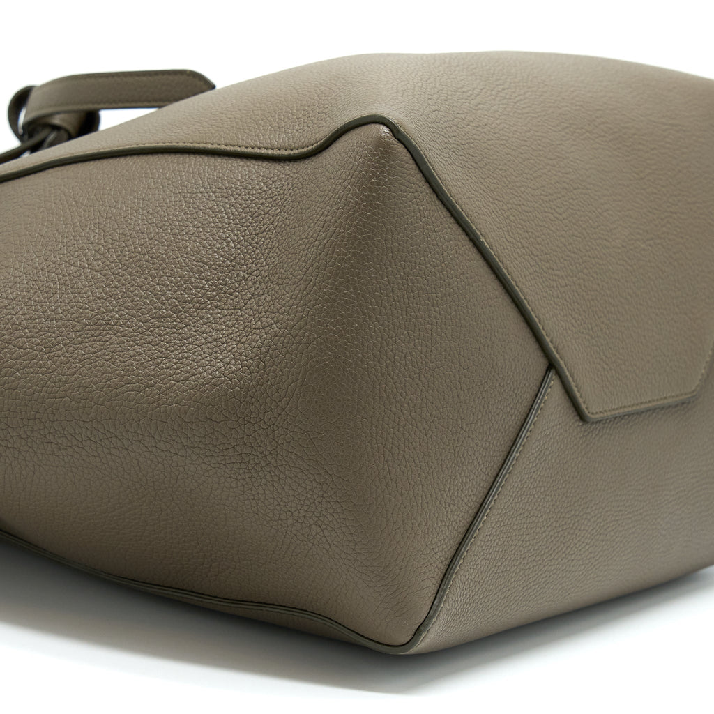 CELINE SMALL CABAS PHANTOM SOFT GRAINED CALFSKIN GREY GHW