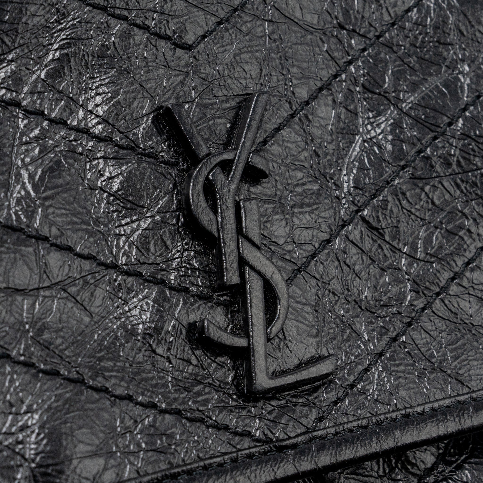 SAINT LAURENT NIKI BABY CALFSKIN BLACK RUTHENIUM HARDWARE