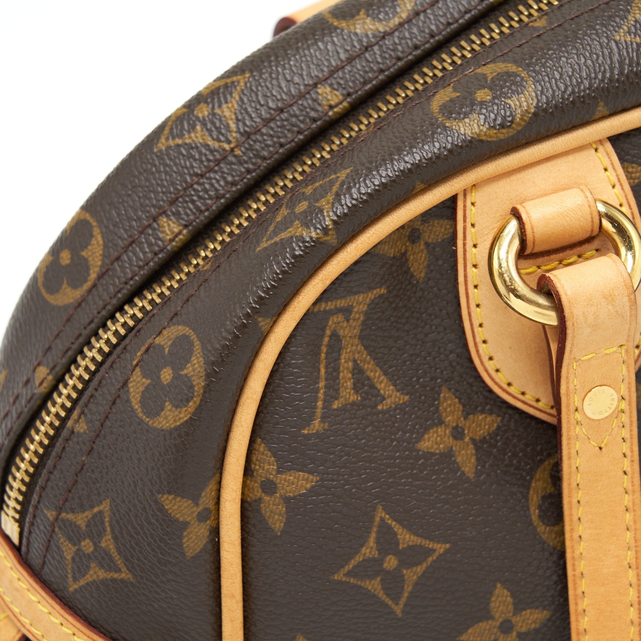LOUIS VUITTON MONTORGUEIL PM TOTE BAG MONOGRAM CANVAS GHW