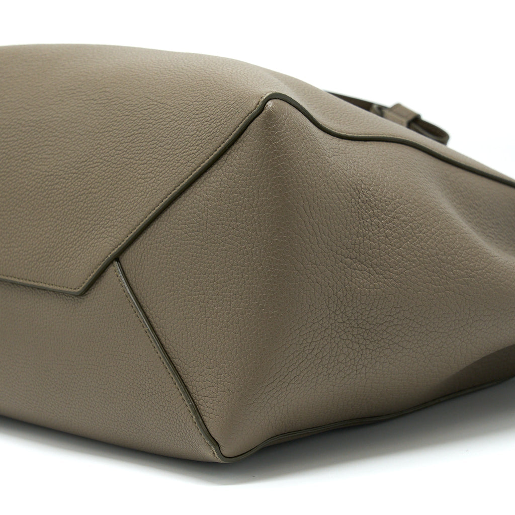 CELINE SMALL CABAS PHANTOM SOFT GRAINED CALFSKIN GREY GHW