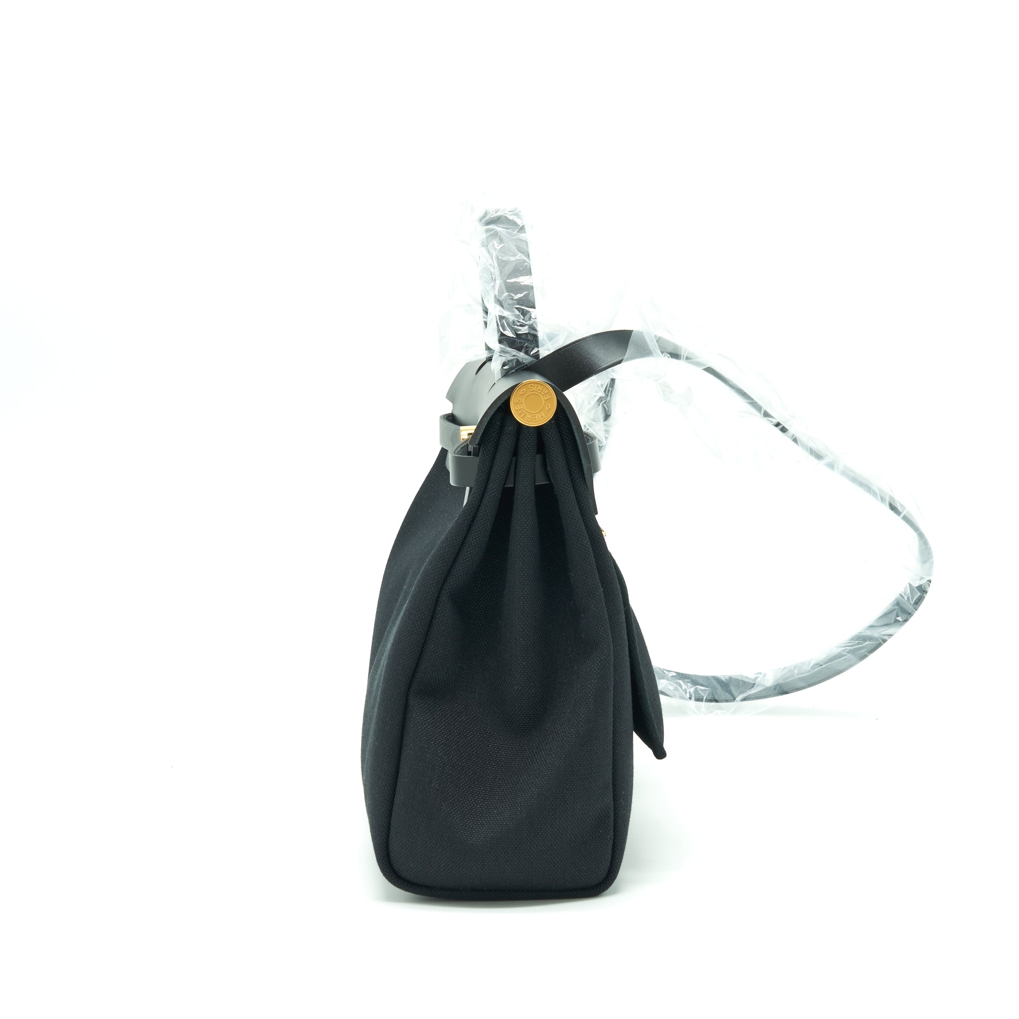 HERMES HERBAG 31 ZIP BAG BLACK GHW