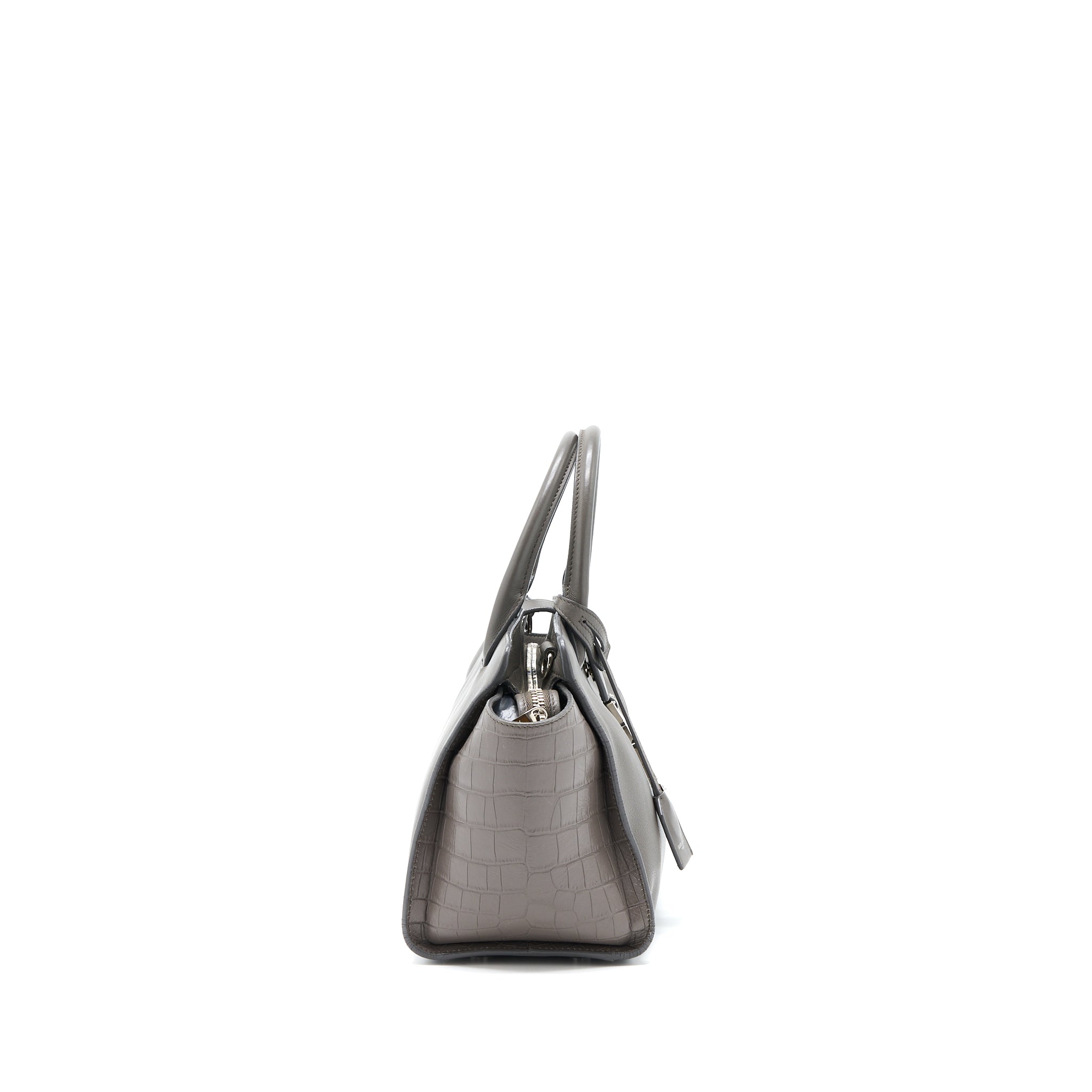 SAINT LAURENT CABAS TOTE BAG GREY SHW