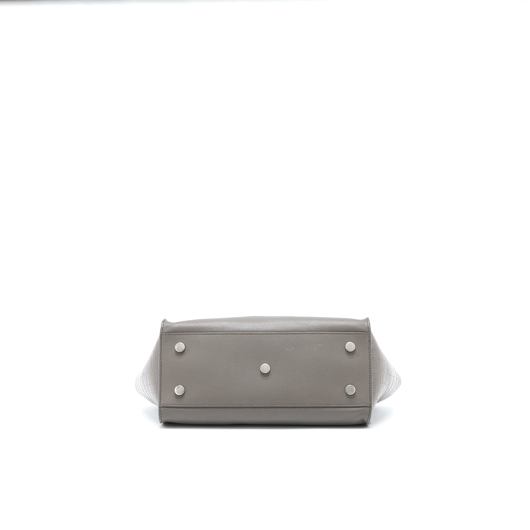 SAINT LAURENT CABAS TOTE BAG GREY SHW