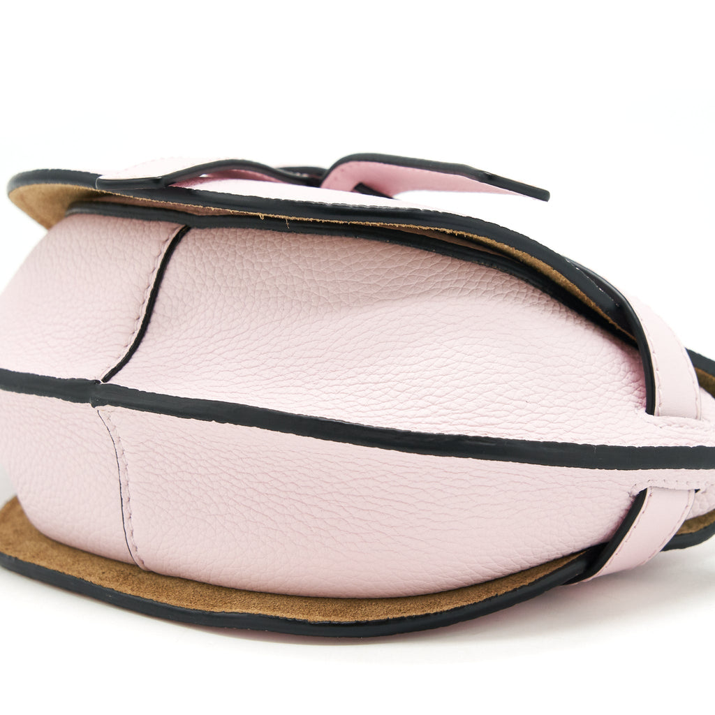 LOEWE MINI GATE BAG GRAINED CALFSKIN ICY PINK