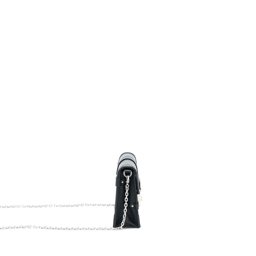 LOUIS VUITTON TRUNK CHAIN WALLET EPI BLACK SHW