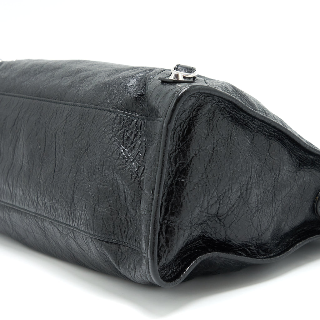 BALENCIAGA CLASSIC CITY BAG BLACK SHW