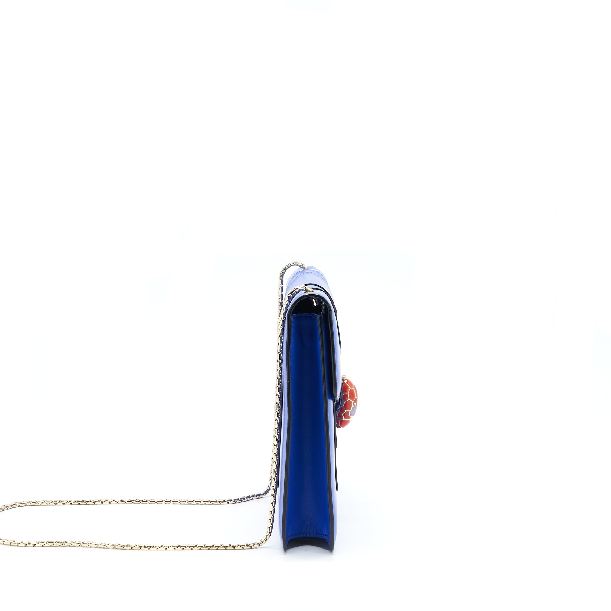 BVLGARI SERPENTI FOREVER CHAIN BAG BLUE