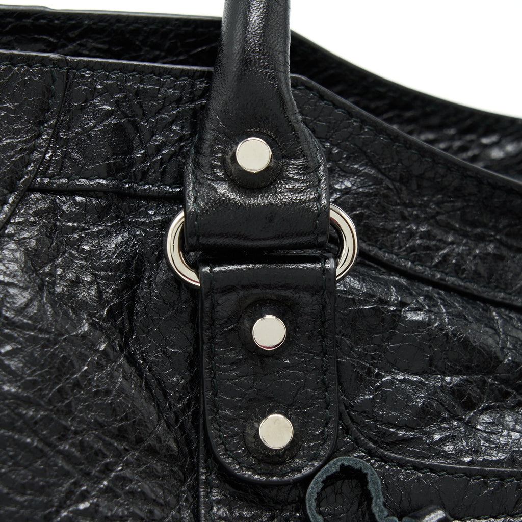 BALENCIAGA CLASSIC CITY BAG BLACK SHW