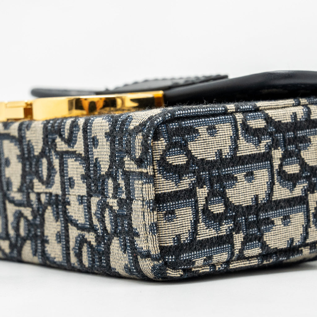 DIOR 30 MONTAIGNE BOX BLUE OBLIQUE JACQUARD GHW