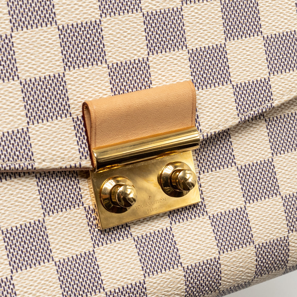 LOUIS VUITTON CROISETTE DAMIER AZUR CANVAS GHW