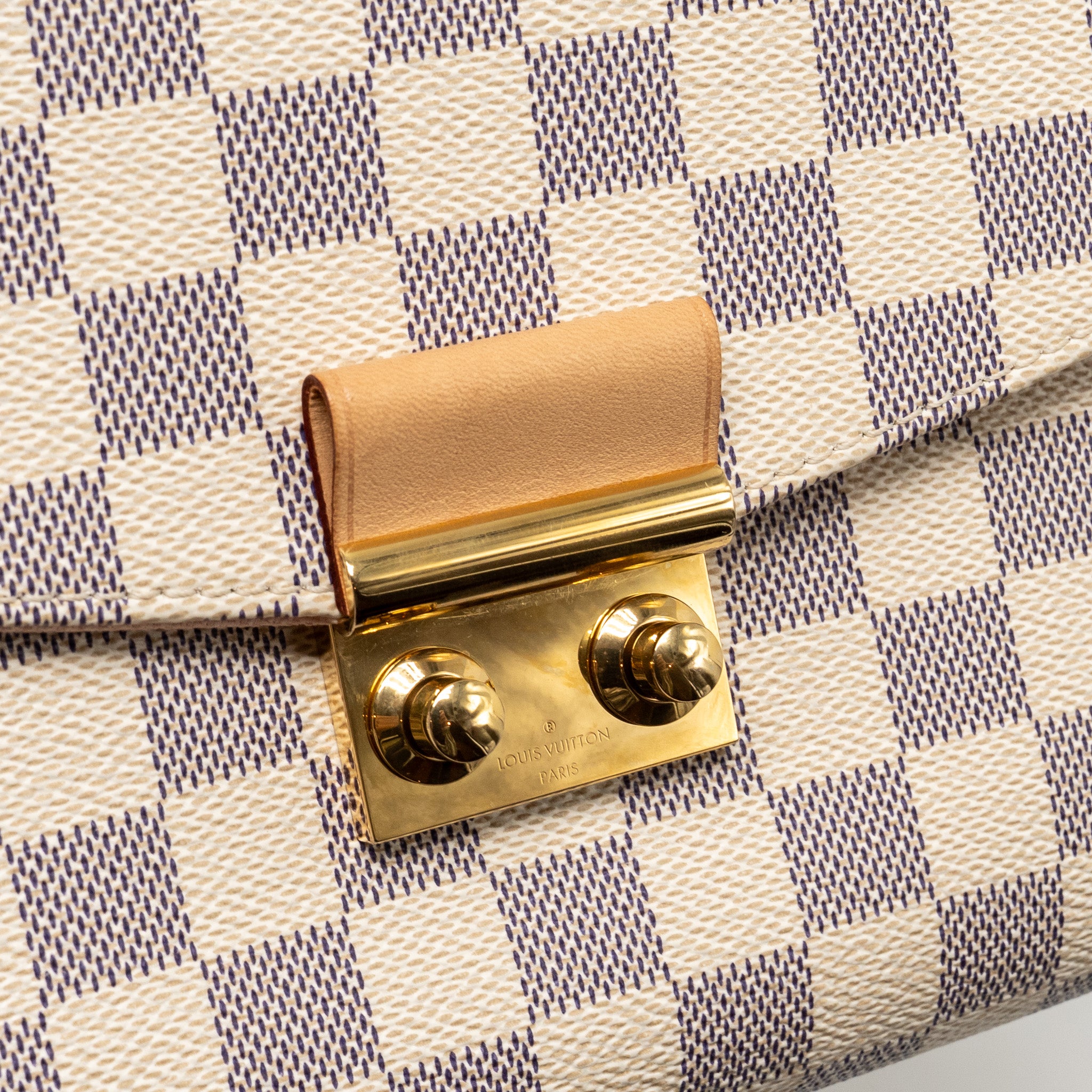 LOUIS VUITTON CROISETTE DAMIER AZUR CANVAS GHW