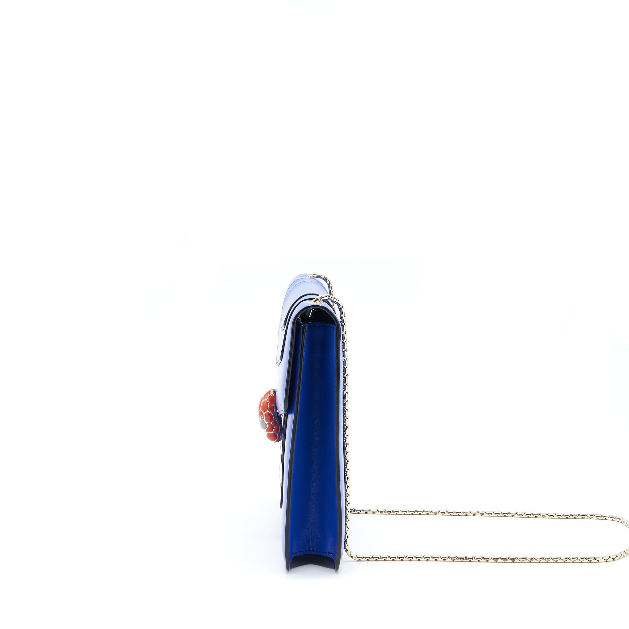 BVLGARI SERPENTI FOREVER CHAIN BAG BLUE