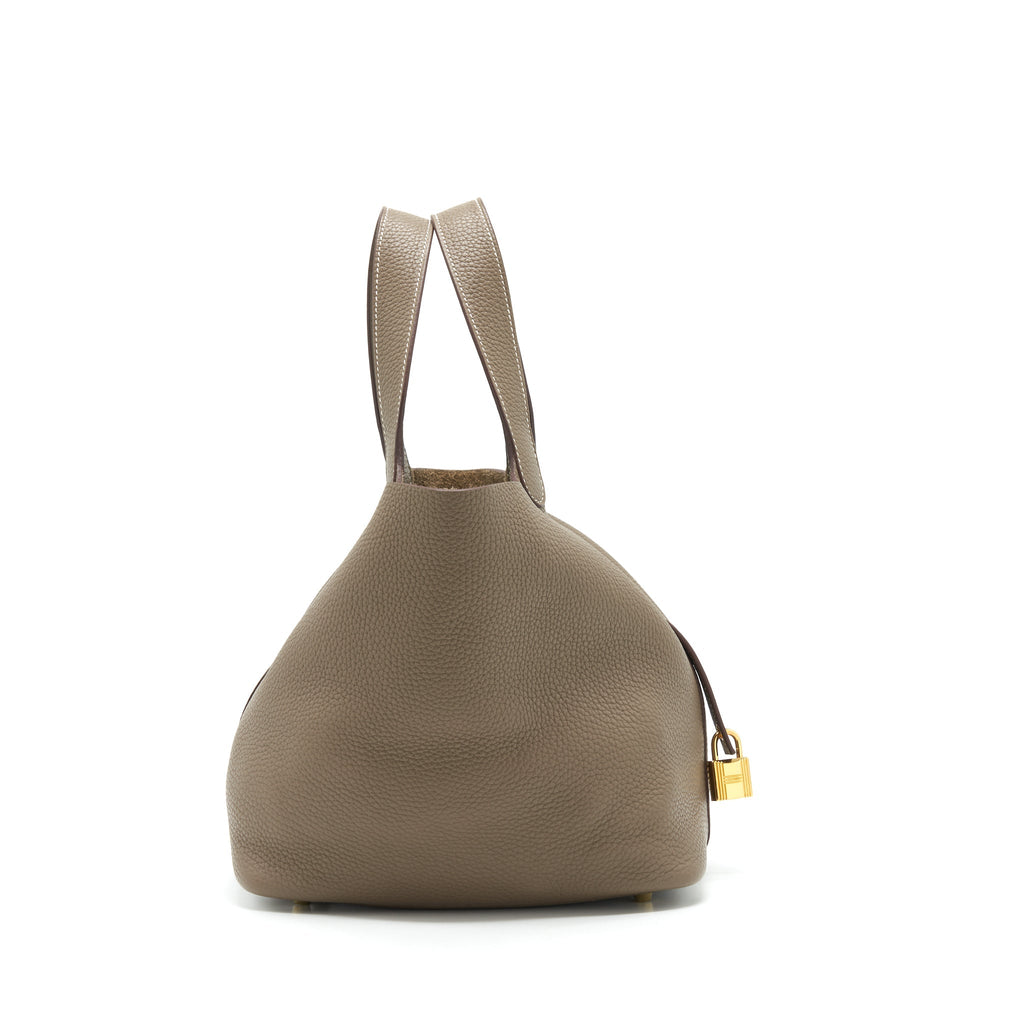 HERMES PICOTIN 22 CLEMENCE ETOUPE GHW