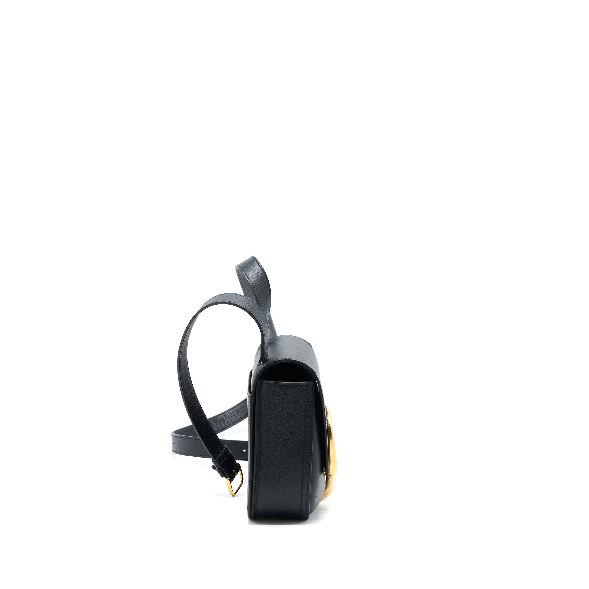 HERMES MINI DELLA CAVALLERIA EPSOM BLACK GHW