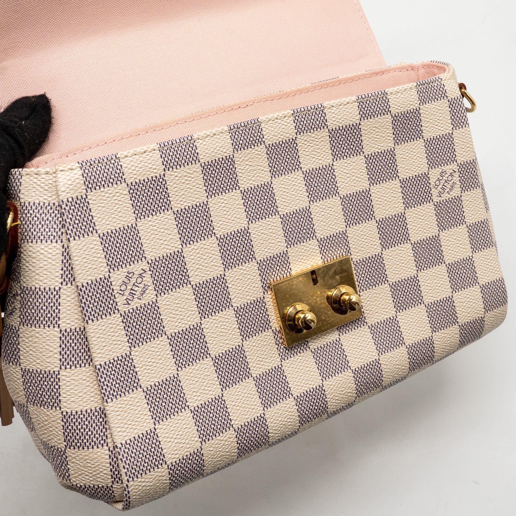 LOUIS VUITTON CROISETTE DAMIER AZUR CANVAS GHW