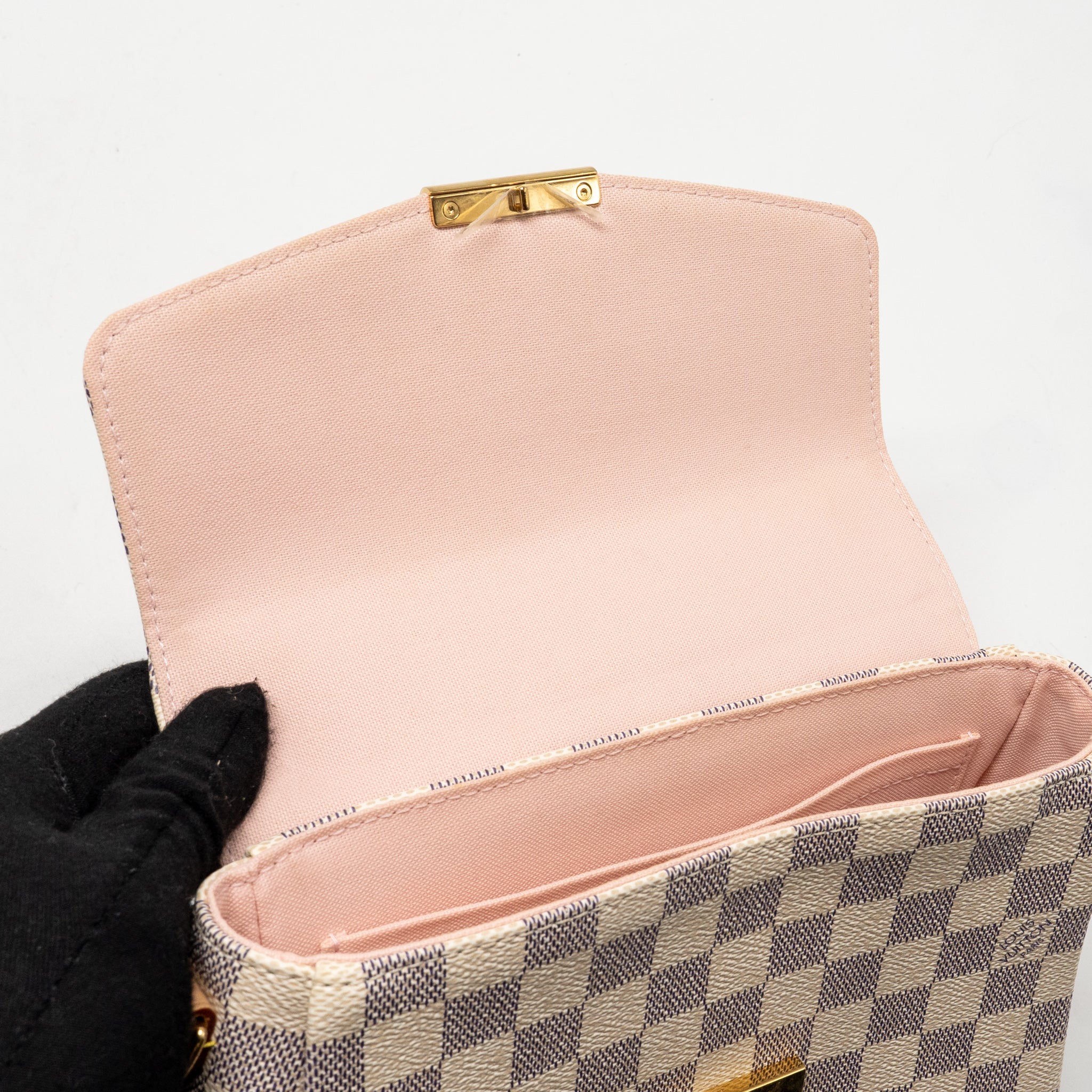 LOUIS VUITTON CROISETTE DAMIER AZUR CANVAS GHW