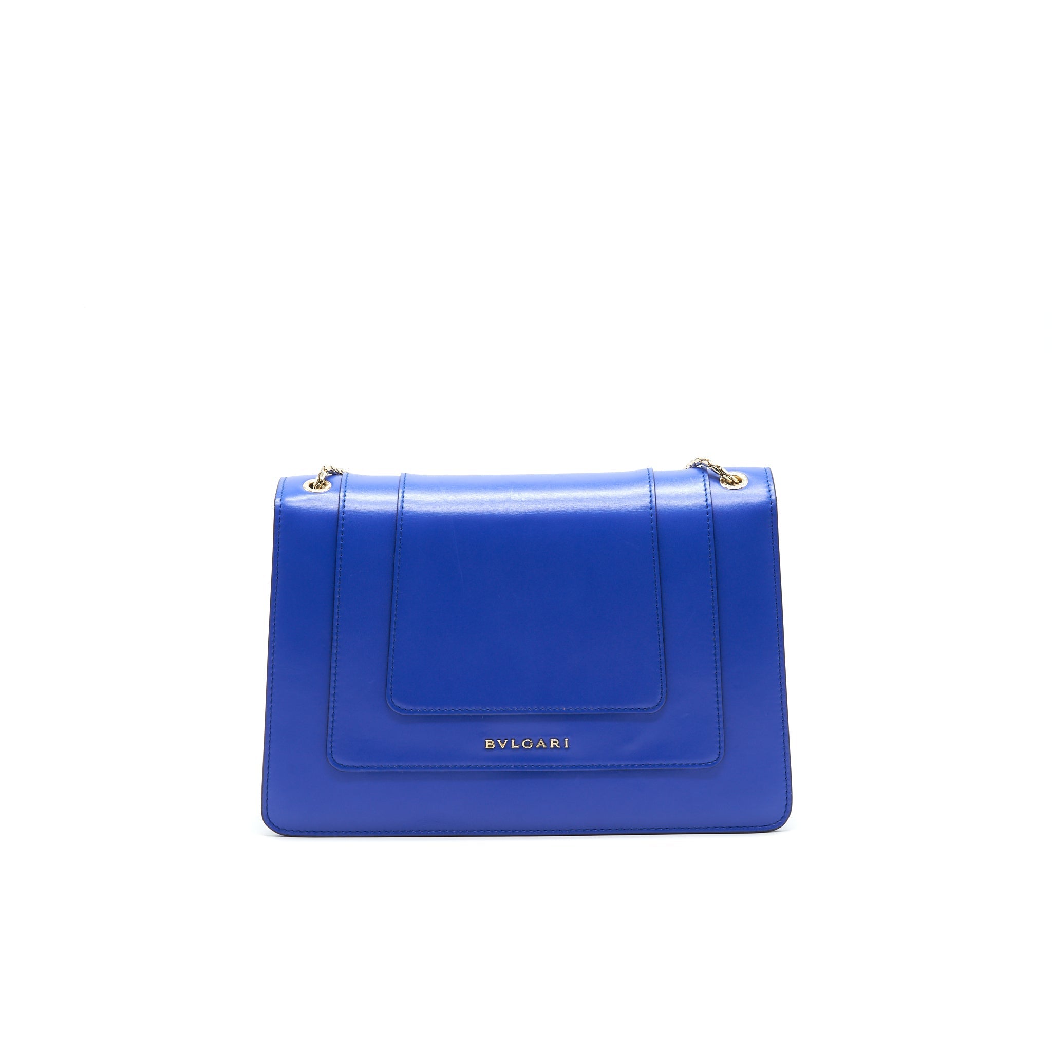 BVLGARI SERPENTI FOREVER SHOULDER BAG IN BLUE GHW