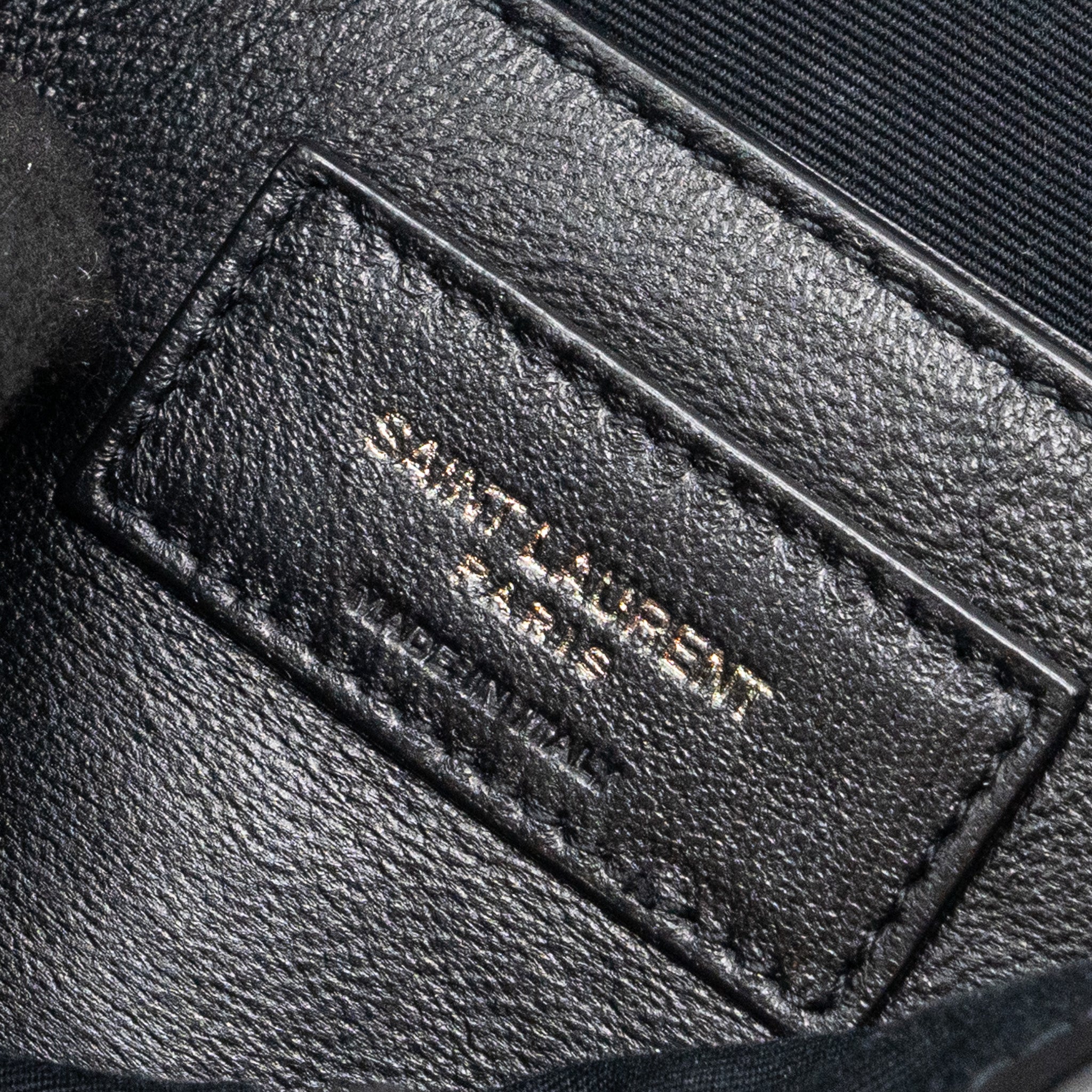 SAINT LAURENT NIKI BABY CALFSKIN BLACK RUTHENIUM HARDWARE