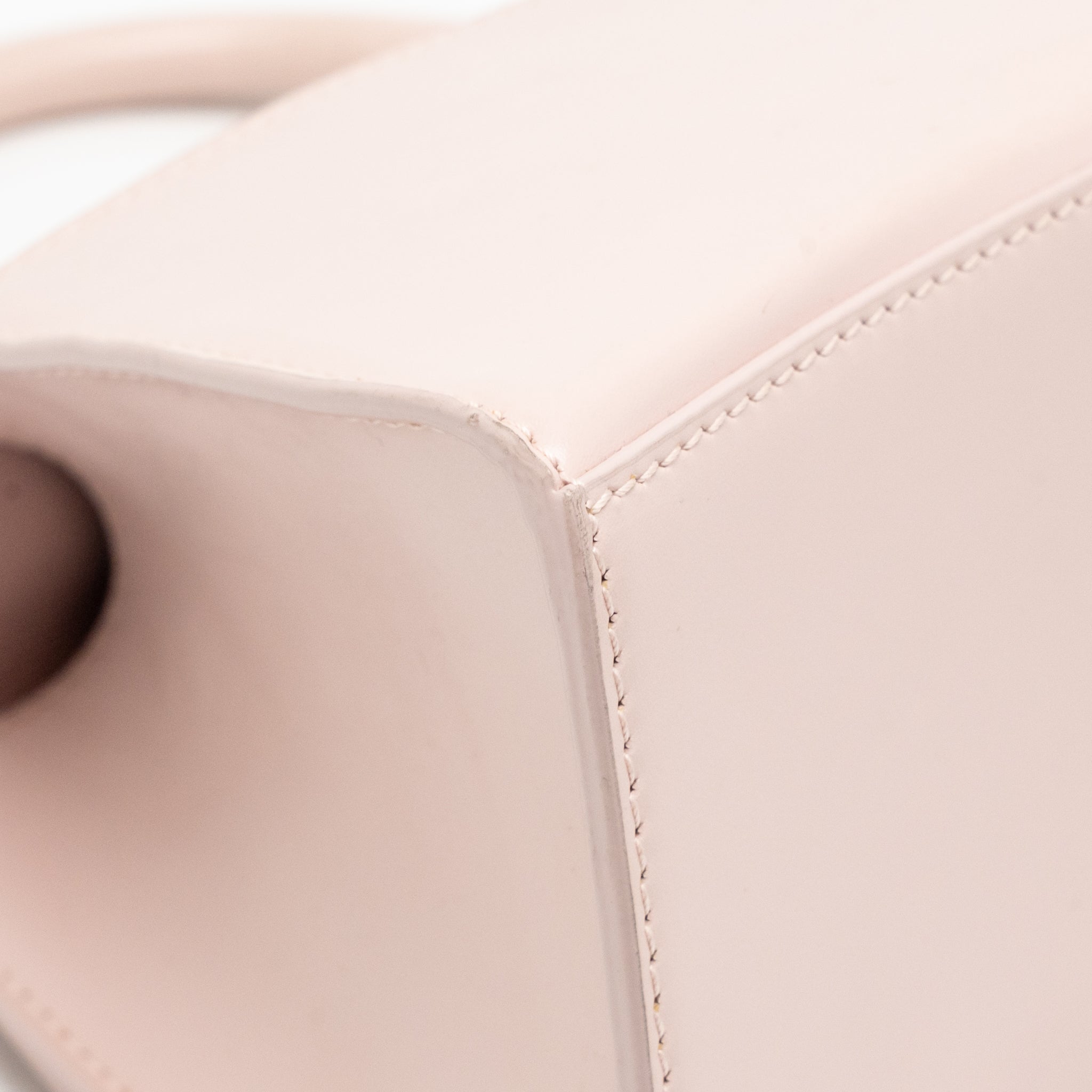 BALENCIAGA SMALL HOURGLASS BAG CALFSKIN LIGHT ROSE SHW