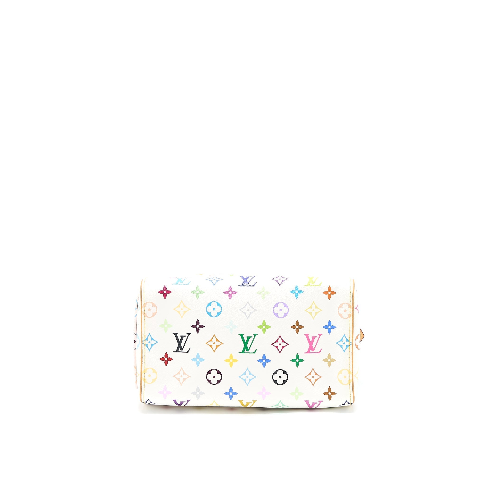LOUIS VUITTON VINTAGE SPEEDY 25 LIMITED EDITION WHITE/MULTICOLOUR GHW