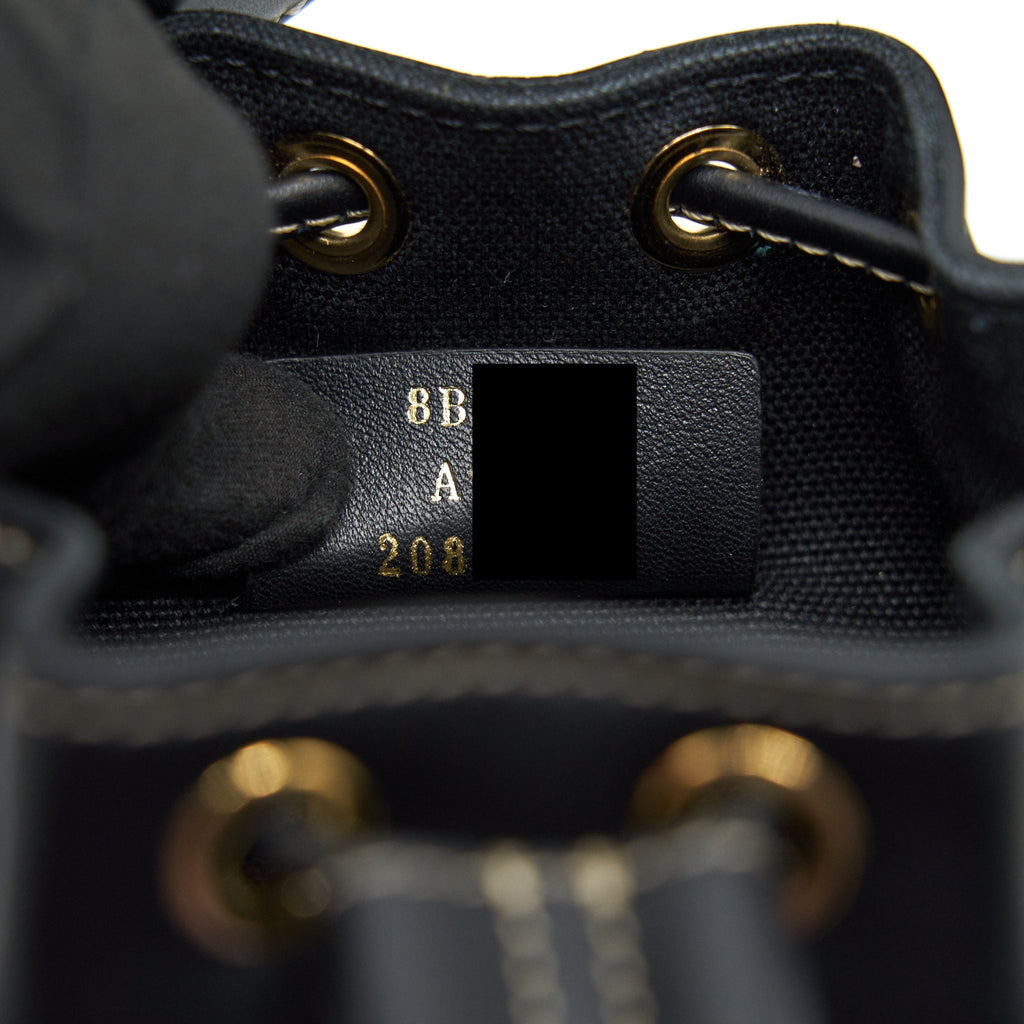 FENDI MON TRESOR BLACK CANVAS BAG