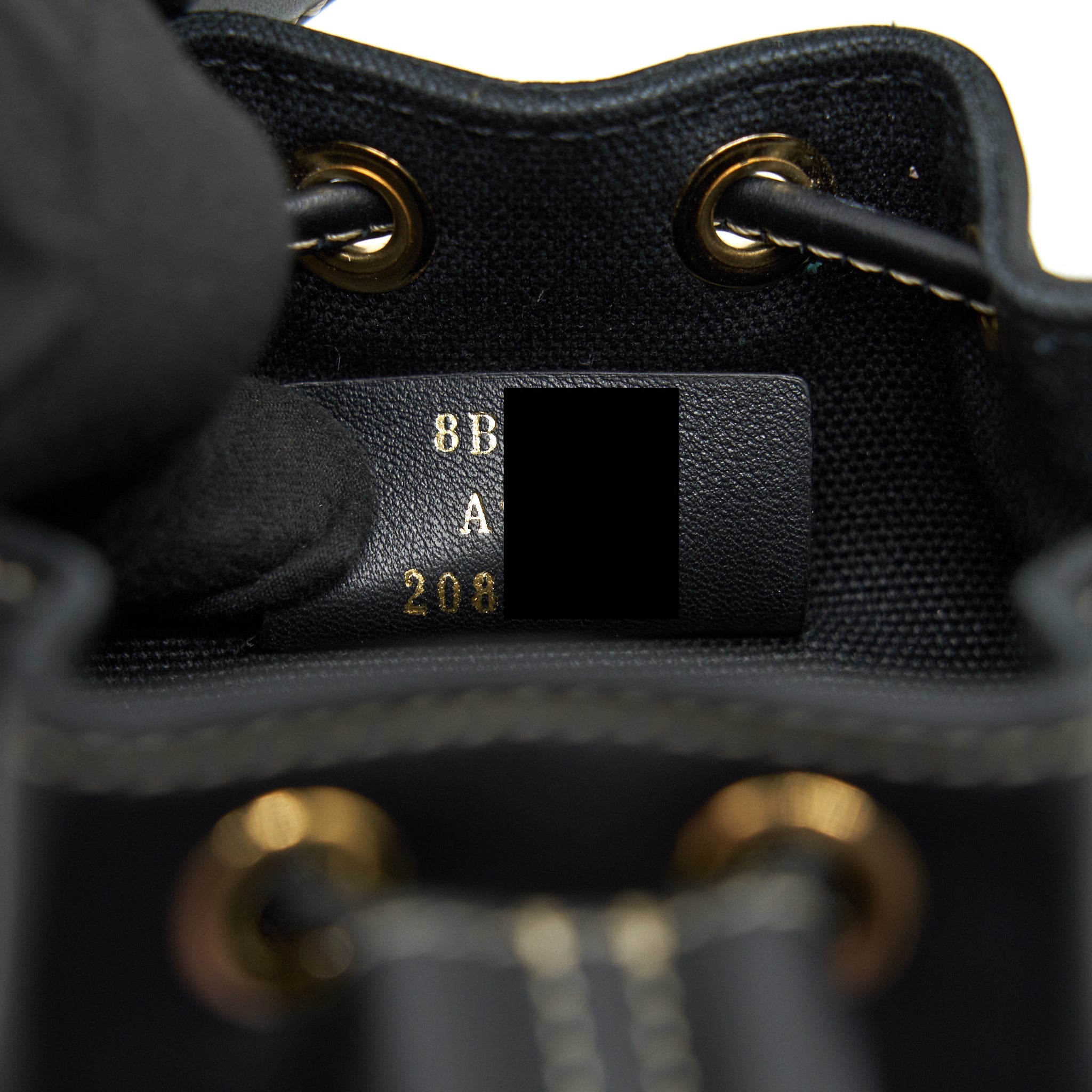 FENDI MON TRESOR BLACK CANVAS BAG