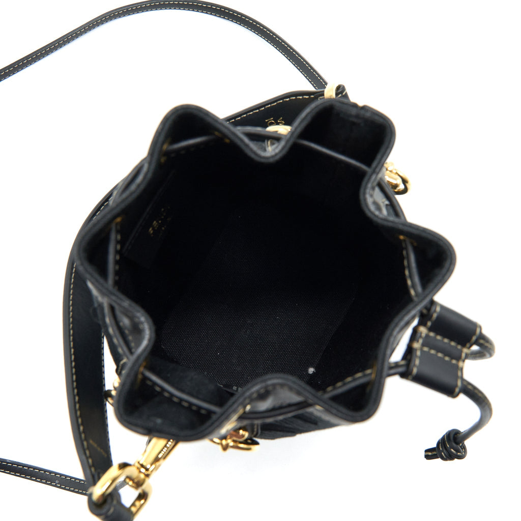 FENDI MON TRESOR BLACK CANVAS BAG