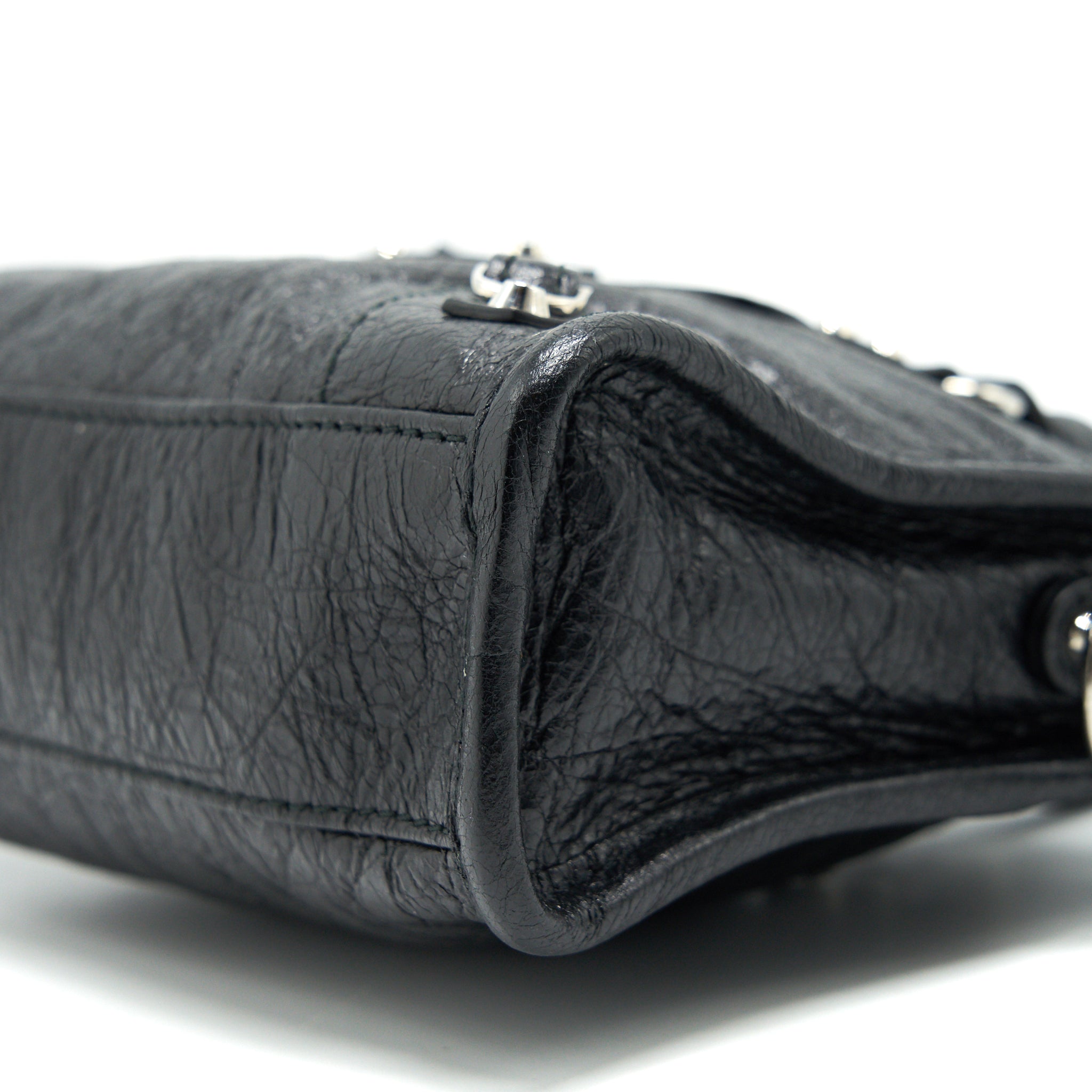 BALENCIAGA NANO CITY BAG BLACK SHW