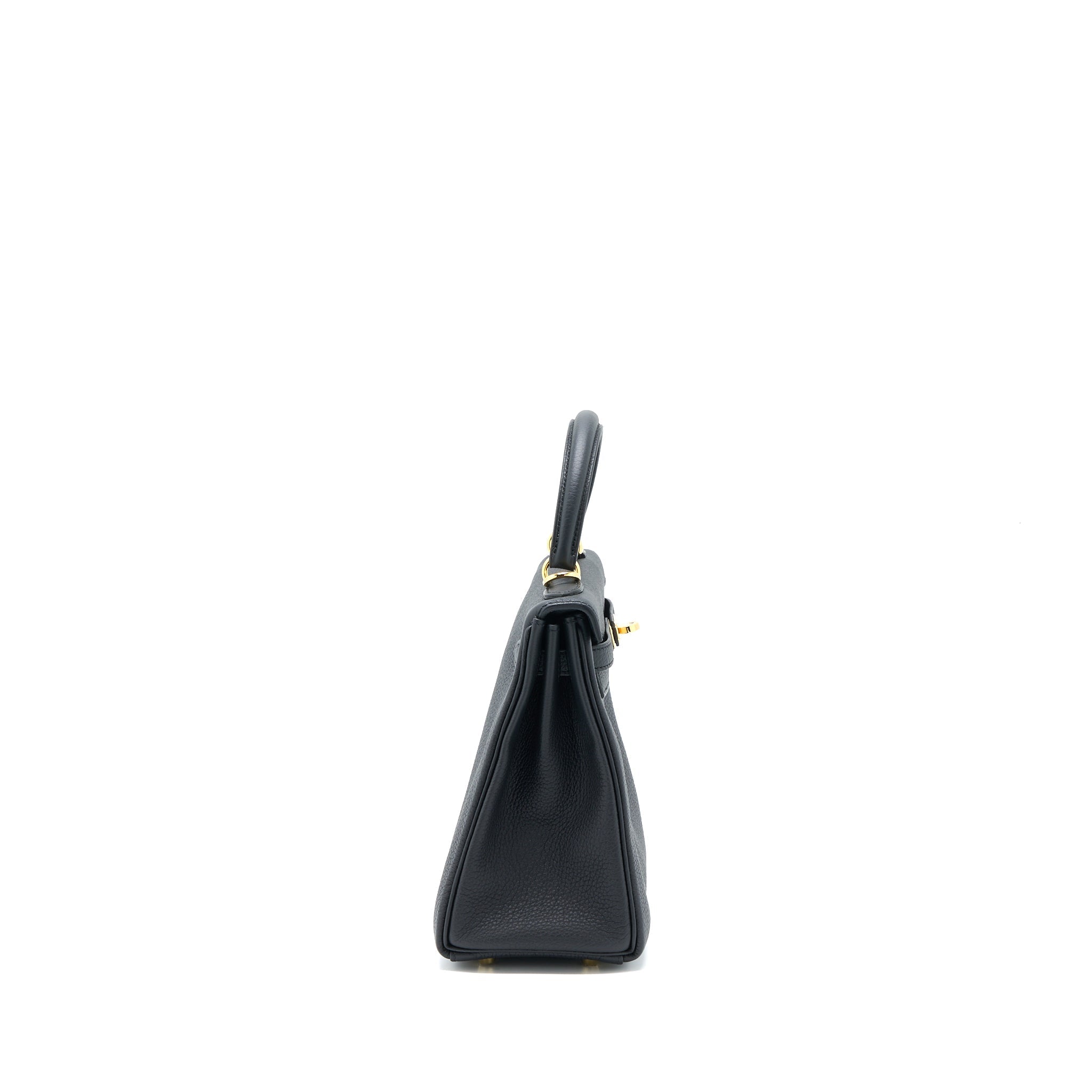 HERMES KELLY 25 TOGO BLACK GHW