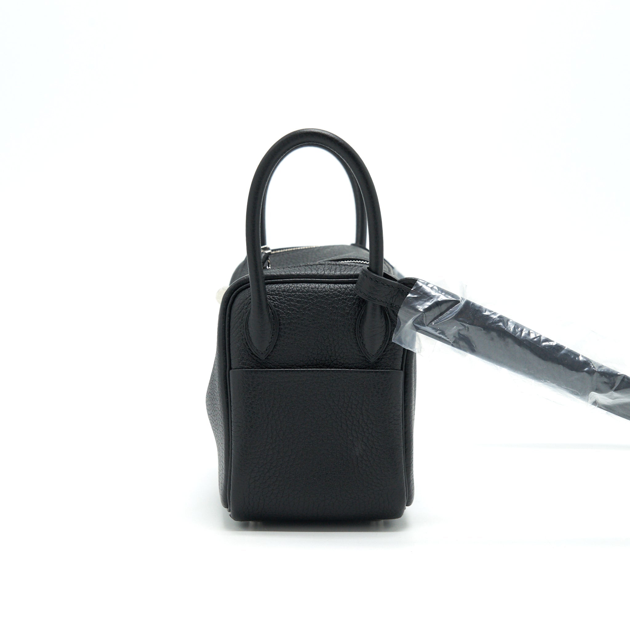 HERMES MINI LINDY BLACK SHW CLEMENCE LEATHER