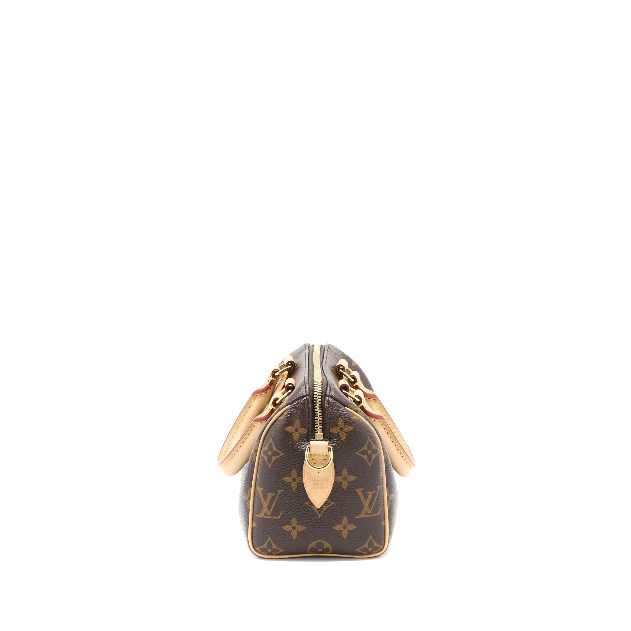 LOUIS VUITTON SPEEDY BANDOULIERE 20 MONOGRAM CANVAS WITH FUCHSIA STRAP GHW