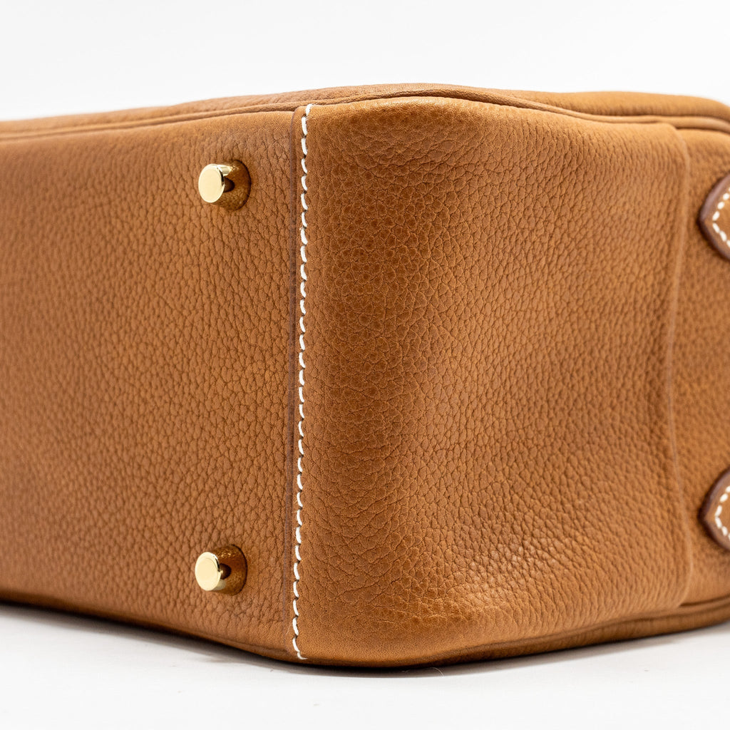 HERMES MINI LINDY BARENIA FAUBOURG FAUVE GHW