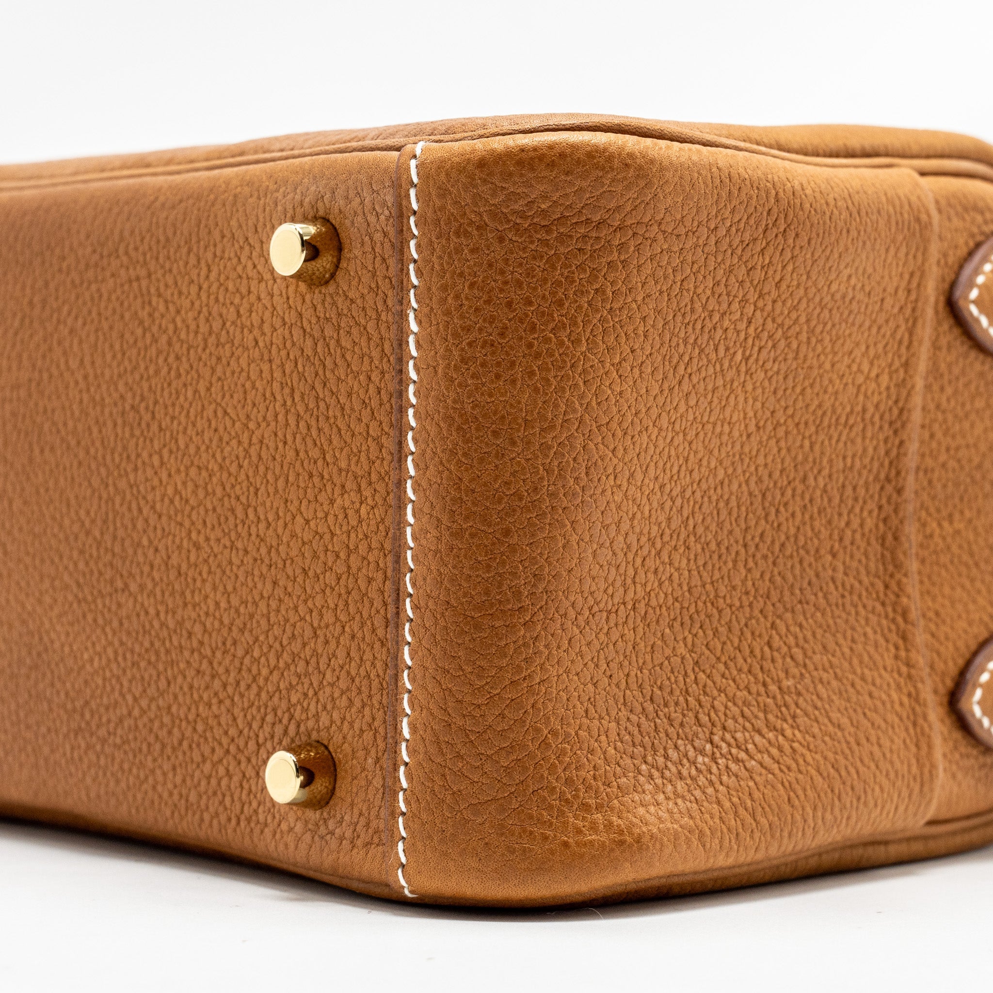 HERMES MINI LINDY BARENIA FAUBOURG FAUVE GHW