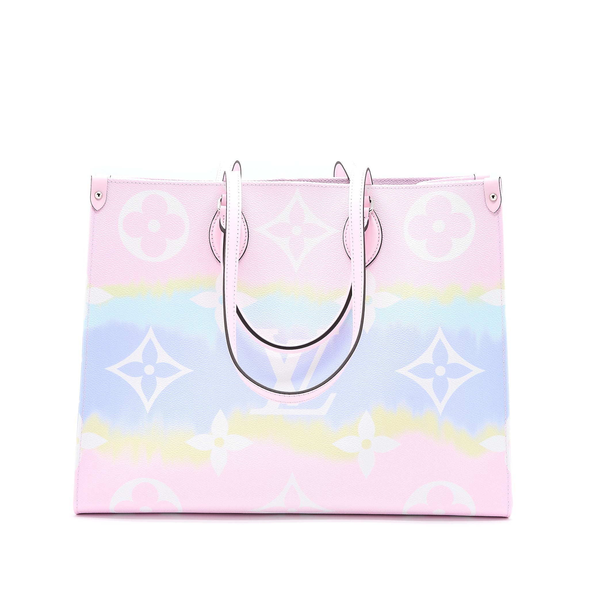 LOUIS VUITTON ESCALE ONTHEGO GM TOTE BAG PASTEL MONOGRAM CANVAS SHW